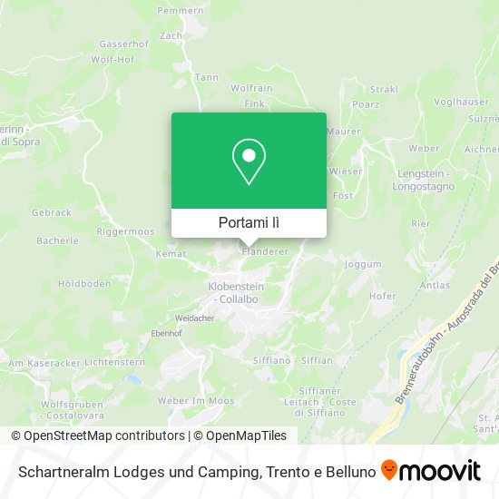 Mappa Schartneralm Lodges und Camping