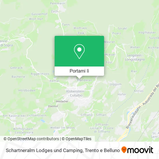 Mappa Schartneralm Lodges und Camping