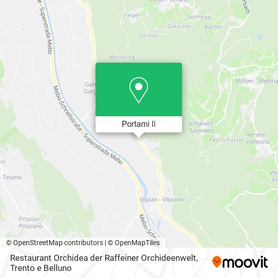 Mappa Restaurant Orchidea der Raffeiner Orchideenwelt