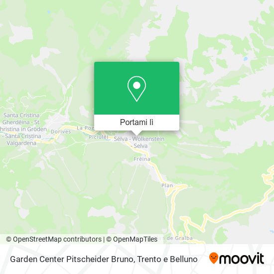 Mappa Garden Center Pitscheider Bruno