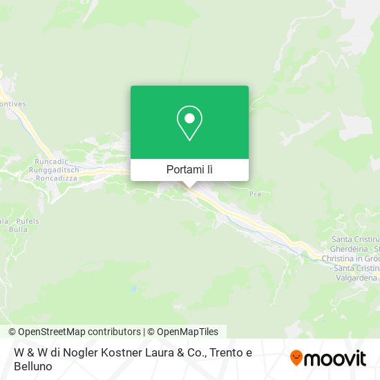 Mappa W & W di Nogler Kostner Laura & Co.