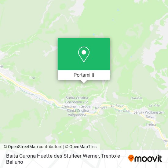 Mappa Baita Curona Huette des Stufleer Werner