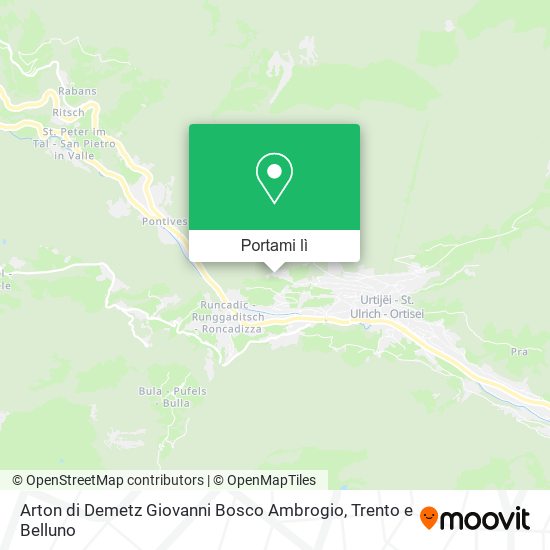 Mappa Arton di Demetz Giovanni Bosco Ambrogio