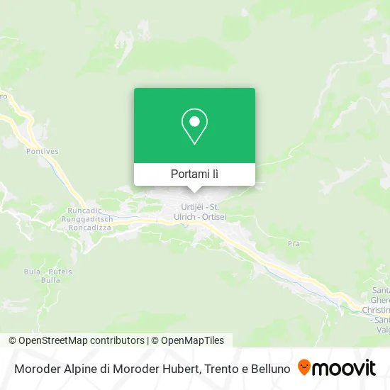 Mappa Moroder Alpine di Moroder Hubert