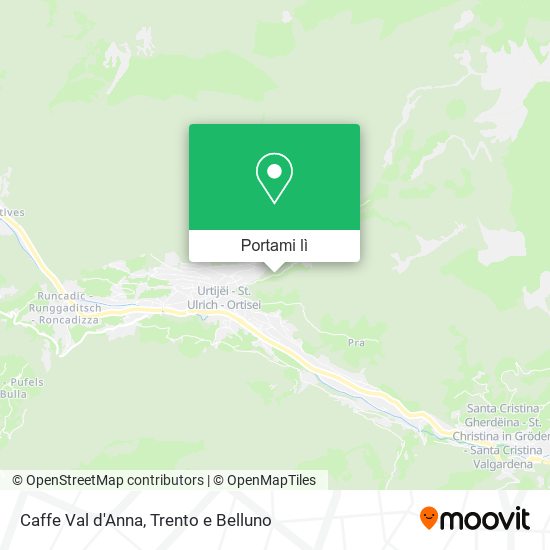 Mappa Caffe Val d'Anna
