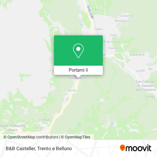 Mappa B&B Casteller