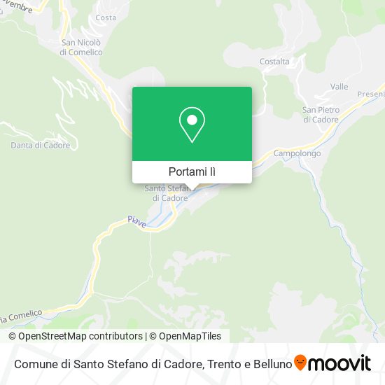 Mappa Comune di Santo Stefano di Cadore