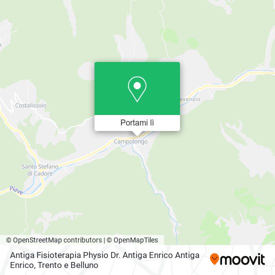 Mappa Antiga Fisioterapia Physio Dr. Antiga Enrico Antiga Enrico