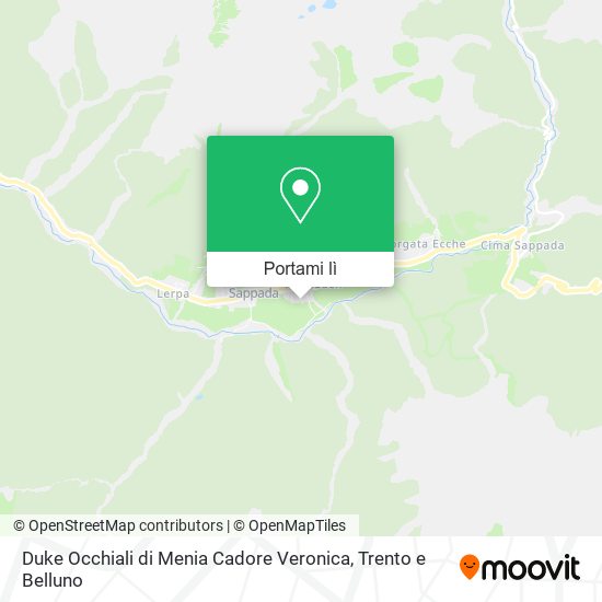 Mappa Duke Occhiali di Menia Cadore Veronica