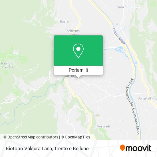 Mappa Biotopo Valsura Lana