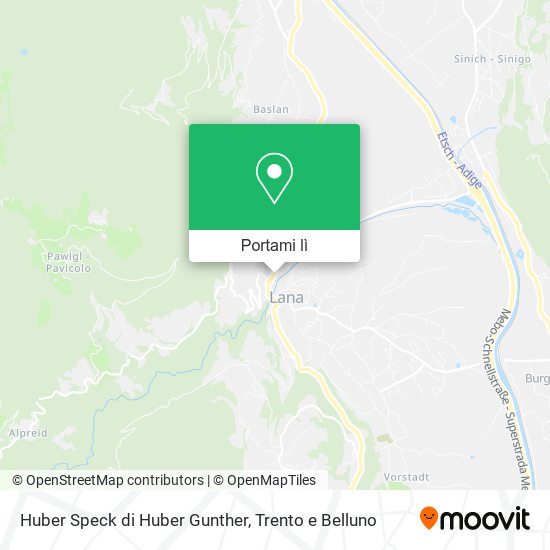 Mappa Huber Speck di Huber Gunther