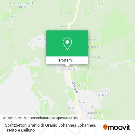 Mappa Spritzbeton Granig di Granig Johannes Johannes