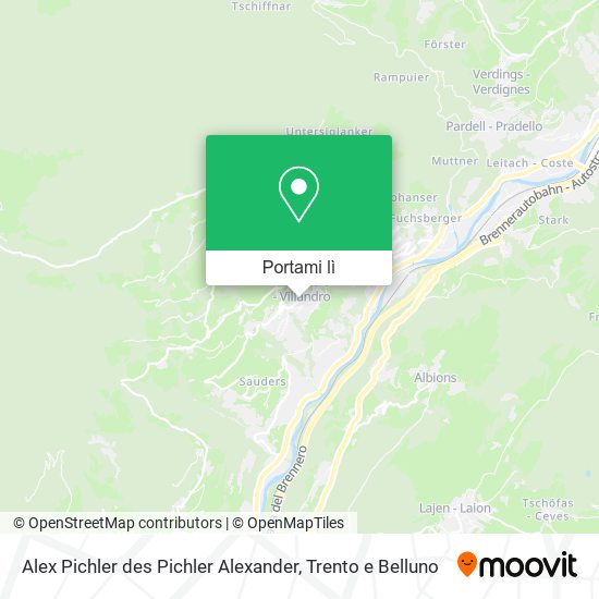 Mappa Alex Pichler des Pichler Alexander