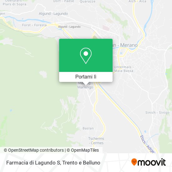 Mappa Farmacia di Lagundo S