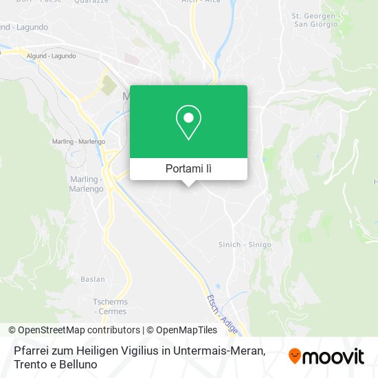 Mappa Pfarrei zum Heiligen Vigilius in Untermais-Meran