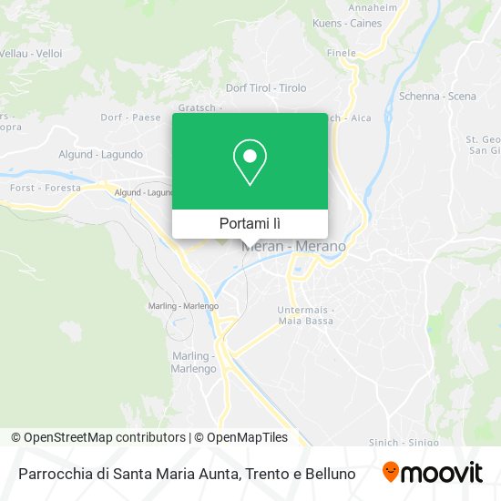 Mappa Parrocchia di Santa Maria Aunta