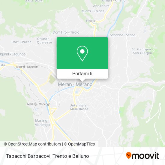 Mappa Tabacchi Barbacovi