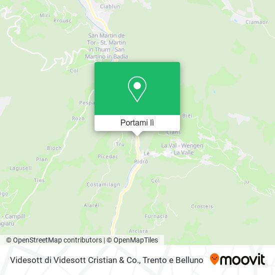 Mappa Videsott di Videsott Cristian & Co.