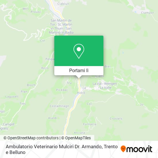 Mappa Ambulatorio Veterinario Mulciri Dr. Armando