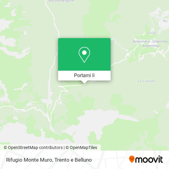 Mappa Rifugio Monte Muro