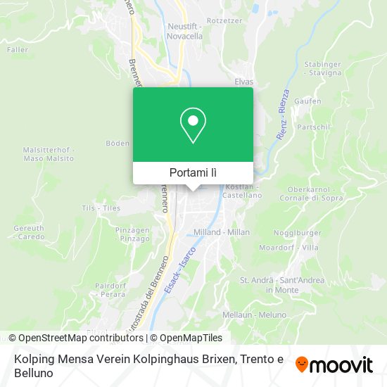 Mappa Kolping Mensa Verein Kolpinghaus Brixen