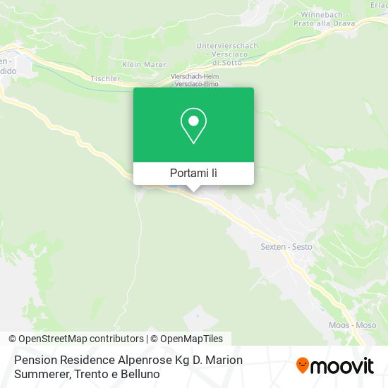 Mappa Pension Residence Alpenrose Kg D. Marion Summerer