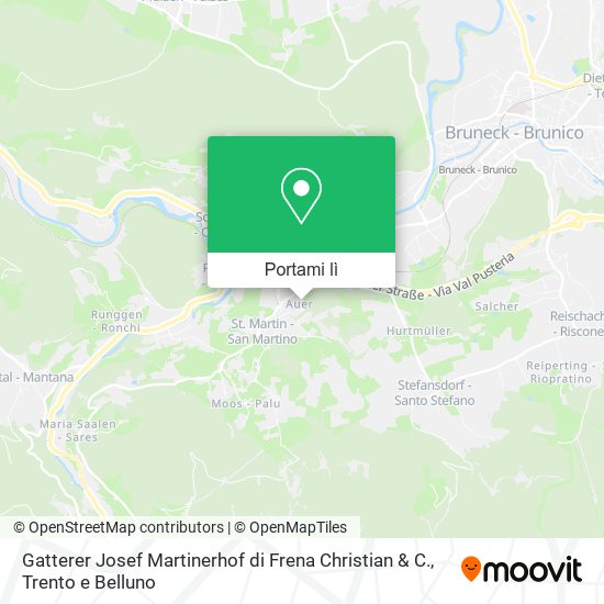 Mappa Gatterer Josef Martinerhof di Frena Christian & C.