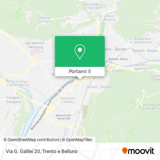Mappa Via G. Galilei 20