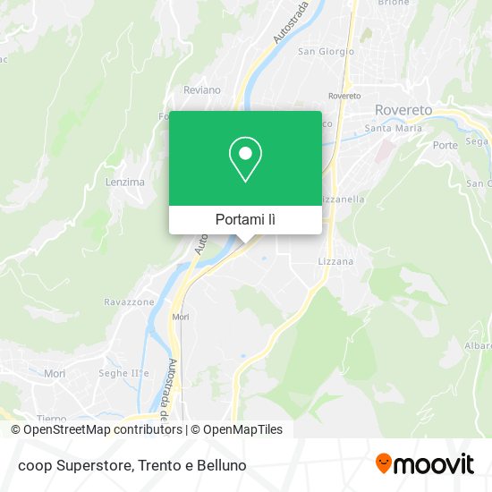 Mappa coop Superstore