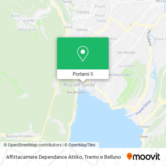 Mappa Affittacamere Dependance Attiko