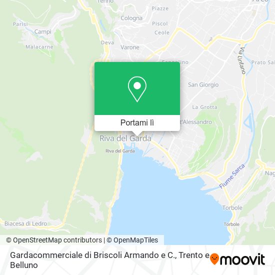 Mappa Gardacommerciale di Briscoli Armando e C.