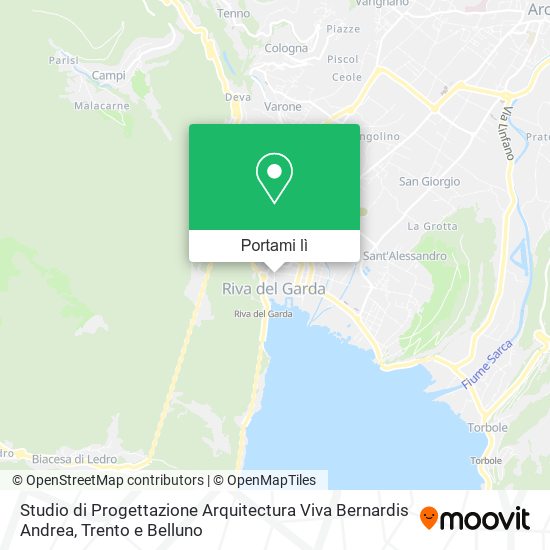 Mappa Studio di Progettazione Arquitectura Viva Bernardis Andrea