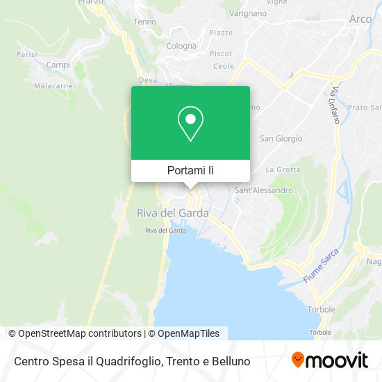 Mappa Centro Spesa il Quadrifoglio