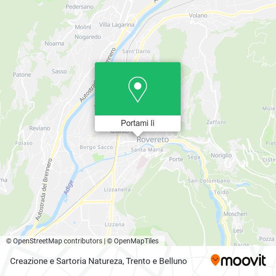 Mappa Creazione e Sartoria Natureza