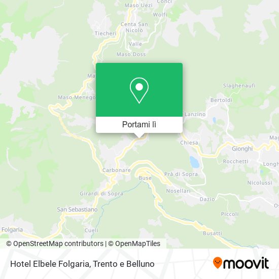 Mappa Hotel Elbele Folgaria