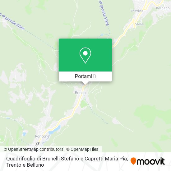 Mappa Quadrifoglio di Brunelli Stefano e Capretti Maria Pia