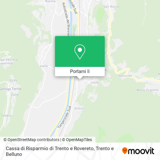 Mappa Cassa di Risparmio di Trento e Rovereto