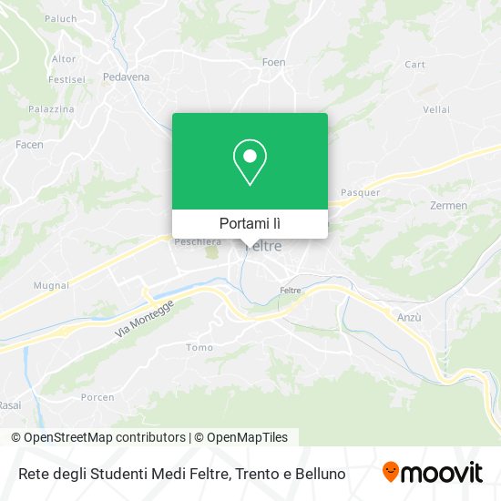 Mappa Rete degli Studenti Medi Feltre