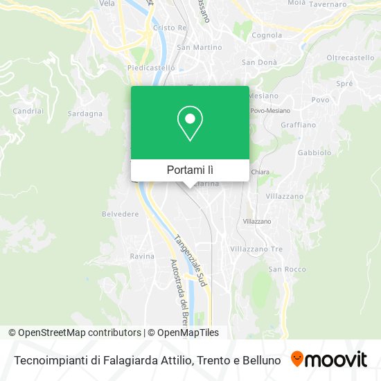 Mappa Tecnoimpianti di Falagiarda Attilio