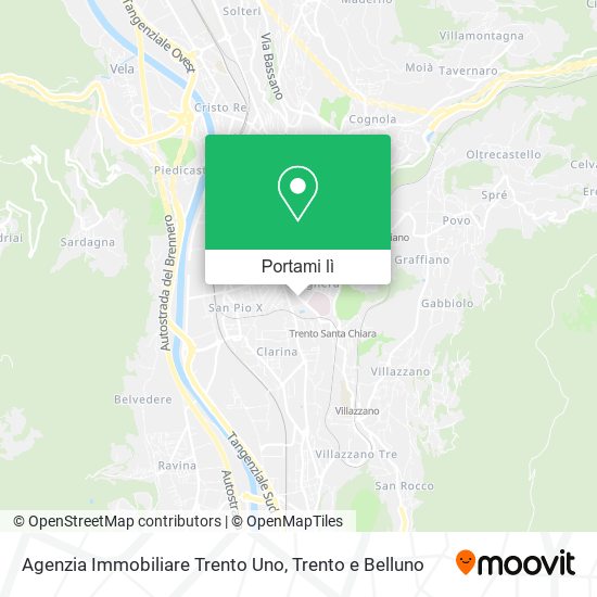 Mappa Agenzia Immobiliare Trento Uno