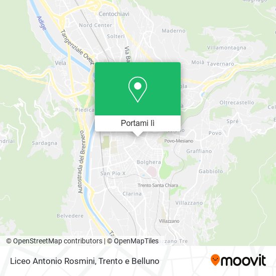 Mappa Liceo Antonio Rosmini