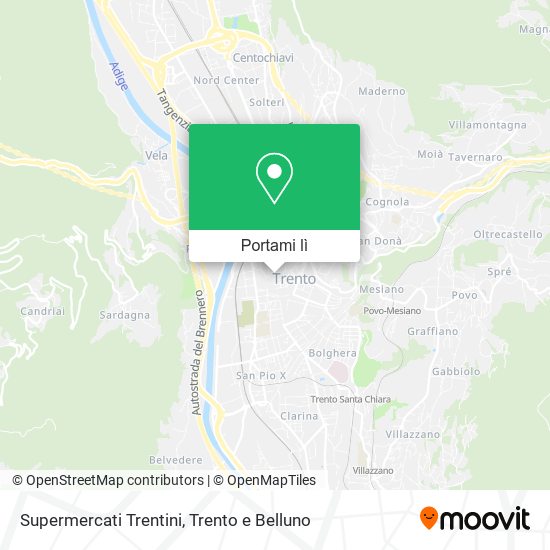 Mappa Supermercati Trentini