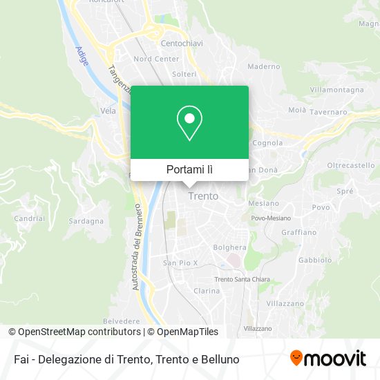 Mappa Fai - Delegazione di Trento