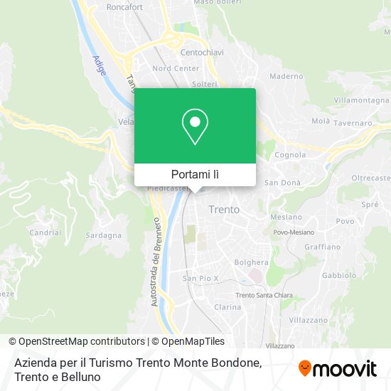 Mappa Azienda per il Turismo Trento Monte Bondone