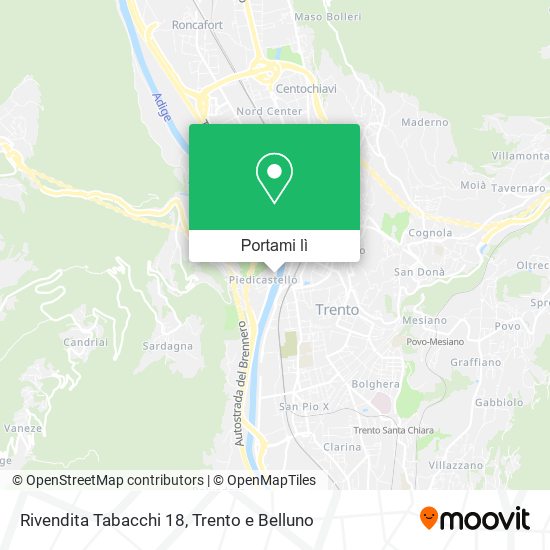 Mappa Rivendita Tabacchi 18