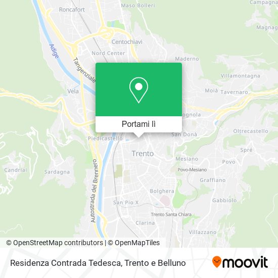 Mappa Residenza Contrada Tedesca