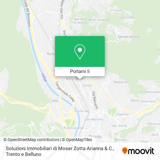 Mappa Soluzioni Immobiliari di Moser Zotta Arianna & C.
