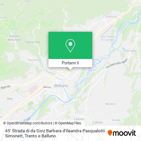 Mappa 45' Strada di da Gioz Barbara d'Ileandra Pasqualotti Simonett