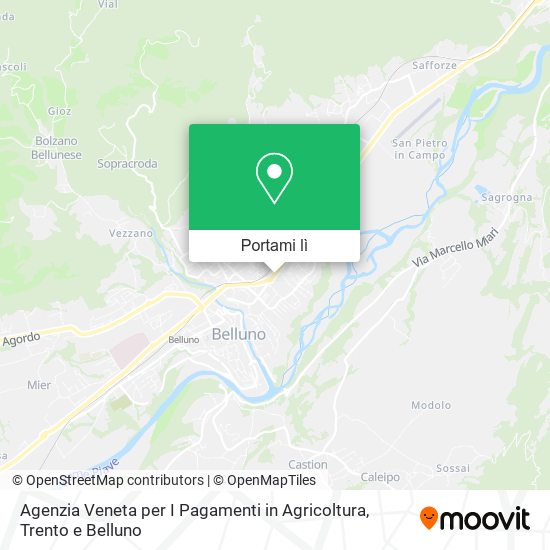Mappa Agenzia Veneta per I Pagamenti in Agricoltura