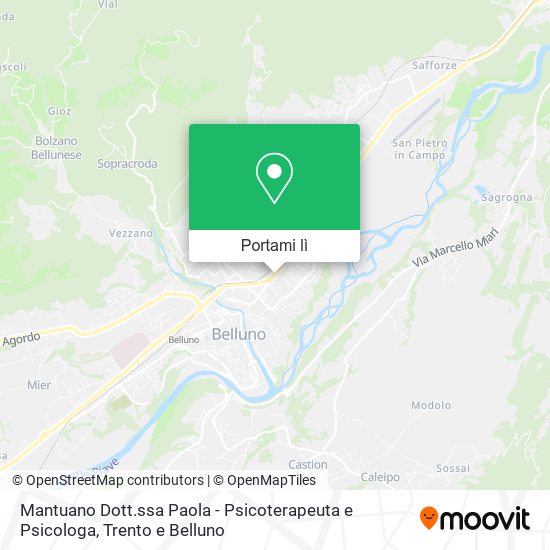 Mappa Mantuano Dott.ssa Paola - Psicoterapeuta e Psicologa